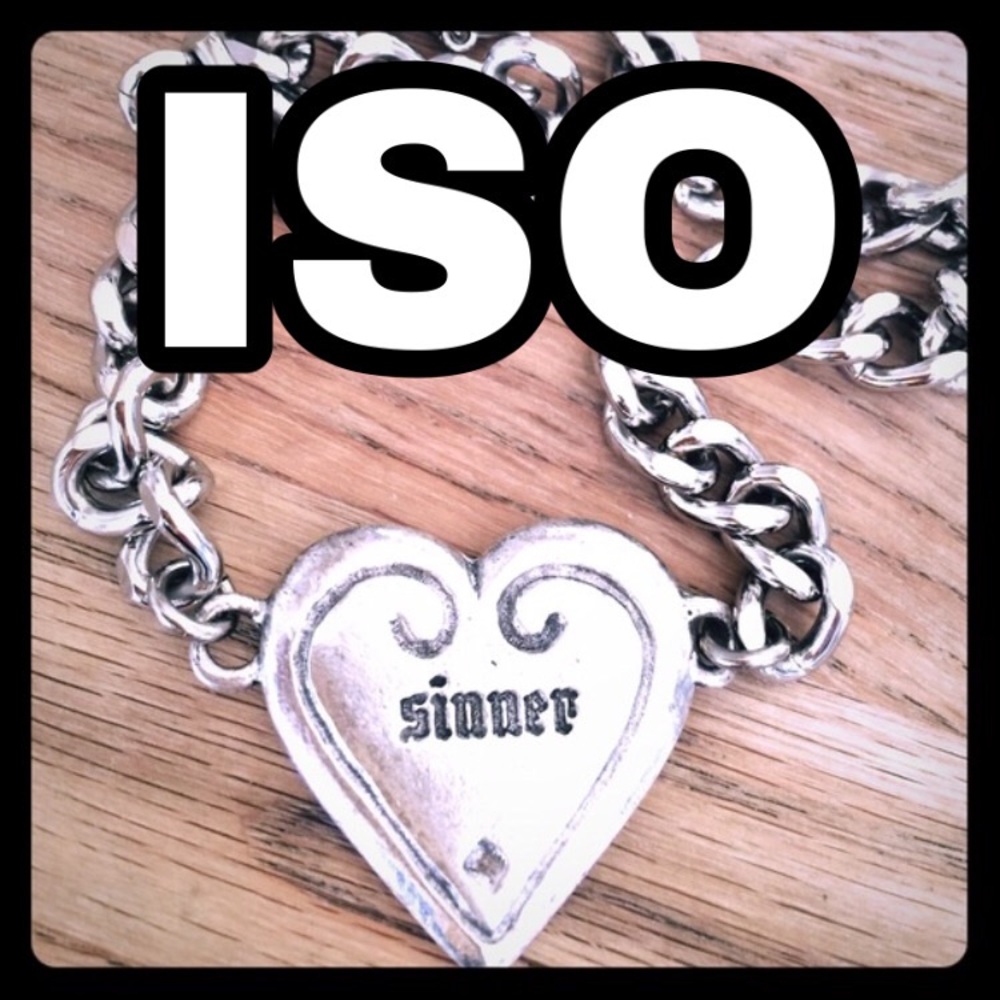IN SEARCH OF Sinner/Saint Reversible Heart Pendant